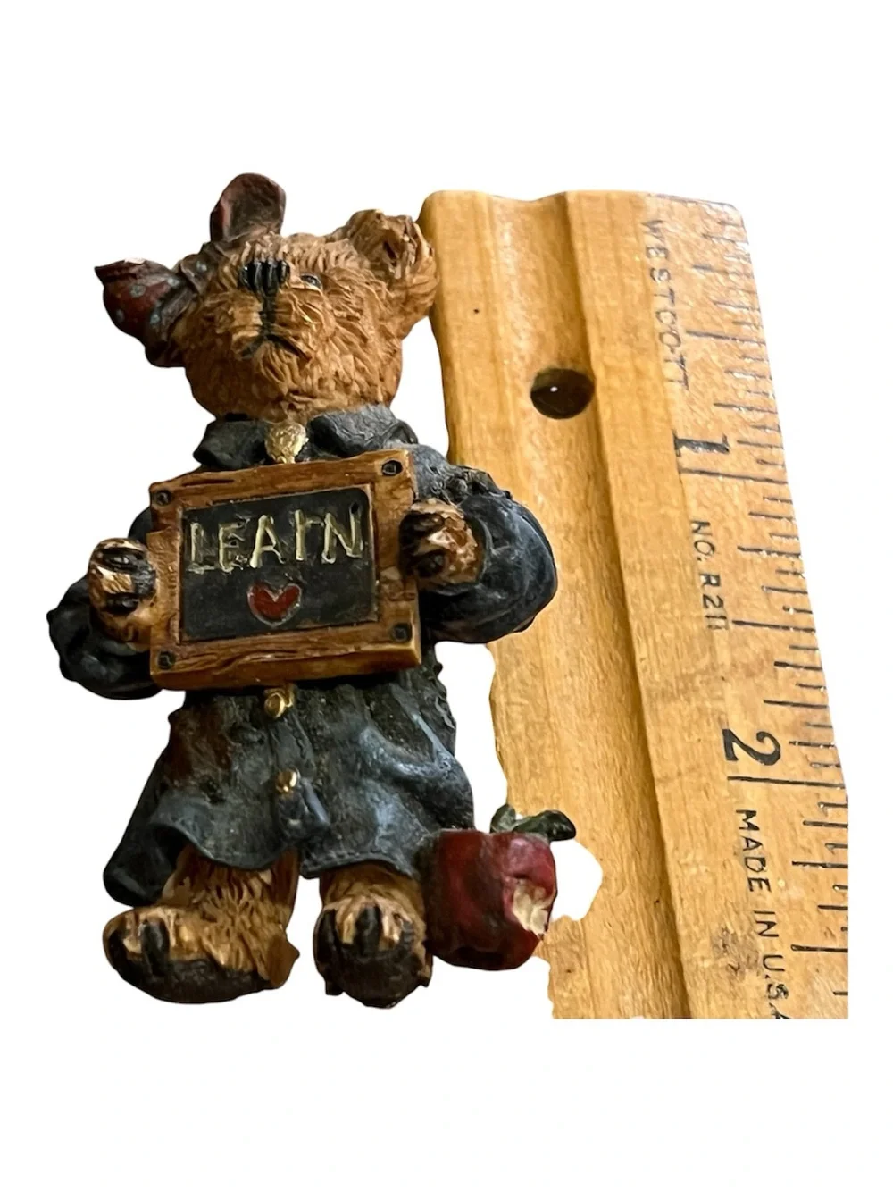 Vintage Boyds Bears Brooch Pin Resin Learn Teacher